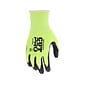 MCR Safety Cut Pro Hypermax Fiber/Nitrile Work Gloves, Lime/Black, XXL, Pair (92748HVXXL)