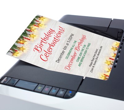 Great Papers! Holiday Stationery Letterhead Star Lights, Multicolor, 50 sheets (2024035)
