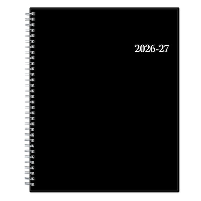 2026-2027 Blue Sky Enterprise 8.5 x 11 Academic Weekly & Monthly Planner, Plastic Cover, Black (130609-A27)