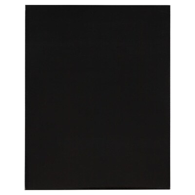 JAM Paper Glossy 2 Pocket Cardstock Presentation Folder, Black, 50/Box (385Gblc)