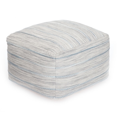 Anji Mountain Joya Gray Fabric Rectangular Pouf Ottoman (AMBPF034-2014)