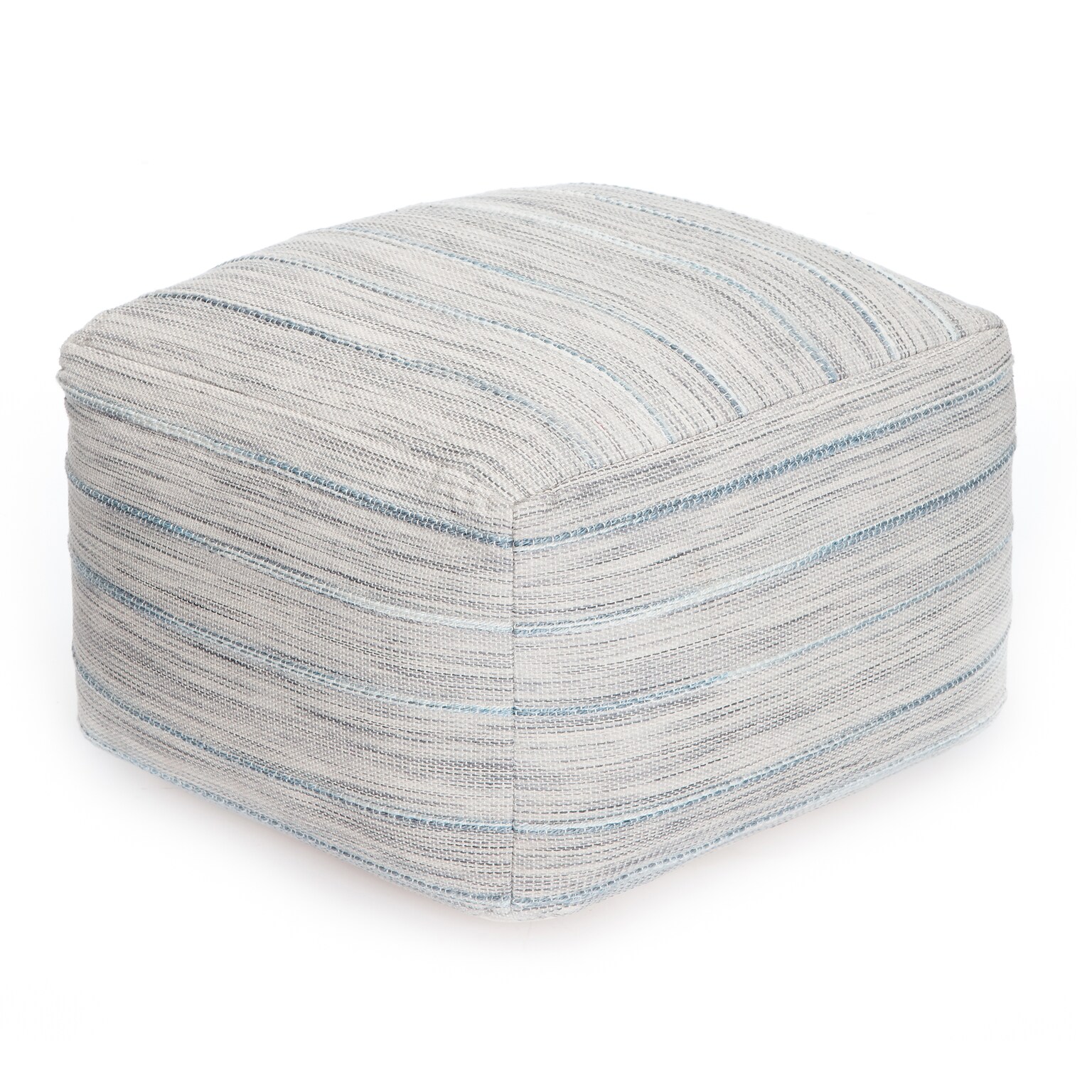 Anji Mountain Joya Gray Fabric Rectangular Pouf Ottoman (AMBPF034-2014)