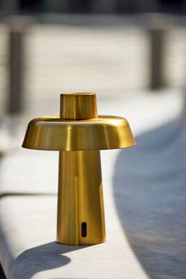 Adesso ADS360 Pirlo 11.75"H LED Table Lamp, Antique Brass (AD9204-21)