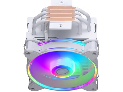 Cooler Master Hyper 212 Halo 120mm Rifle Bearing CPU Air Cooler with RGB Lighting, White (RR-S4WW-20PA-R1)
