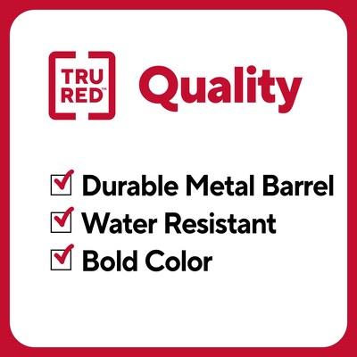 TRU RED™ XL Tank Permanent Marker, Chisel Tip, Black (TR56933)