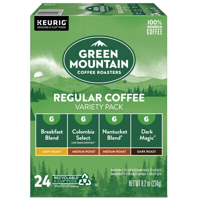 Green Mountain Variety Pack Coffee Keurig® K-Cup® Pods, 24/Box (5000374159)