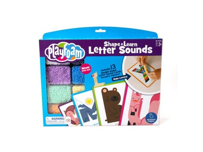 Educational Insights Playfoam Shape & Learn Letter Sound Flash Card Set, 13/Pack (1915)