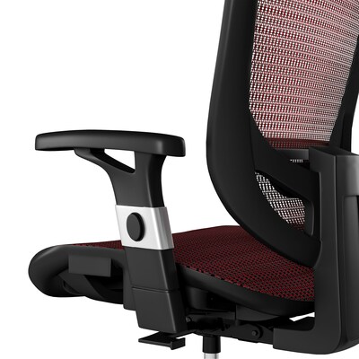 Quill Brand® Hyken Mesh Computer and Desk Chair, Red (50218)