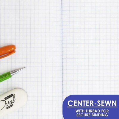 Bazic 1-Subject Composition Notebooks, Quad-Ruled, 100 Sheets, Multicolor, 6/Bundle (BAZ5052-6)