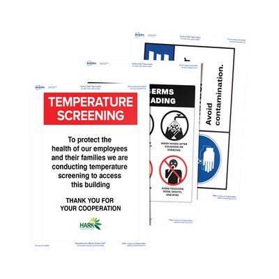 Avery Surface Safe Laser/Inkjet Label Safety Signs, 7" x 10", White, 1 Label/Sheet, 15 Sheets/Pack (61515)