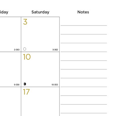 2026 Blueline Classic Gold 22" x 17" Monthly Desk Pad Calendar, Classic Gold (C199003)