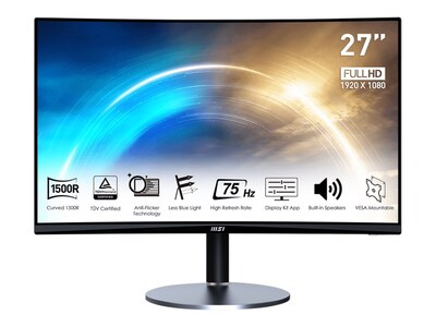 MSI PRO 27 Curved LED Monitor, Black (PROMP272C)