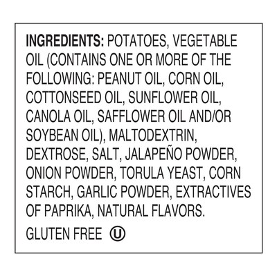 Zapp's Gluten Free Jalapeno Kettle Style Potato Chips, 2 oz., 25/Box (220-02558)