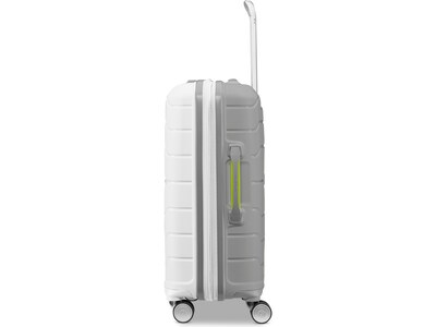 Samsonite Freeform 21.25" Hardside Carry-On Suitcase, 4-Wheeled Spinner, TSA Checkpoint Friendly, White/Gray (78255-4744)