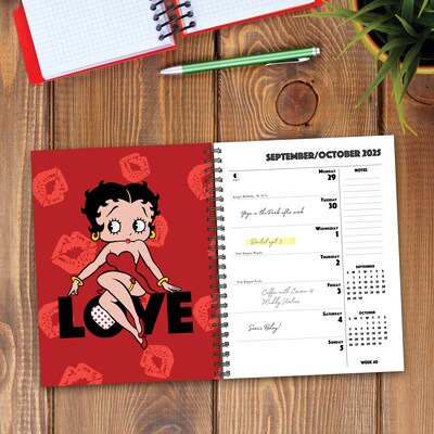 2025 Willow Creek Betty Boop 8.5" x 6.5" Yearly Planner (47248)