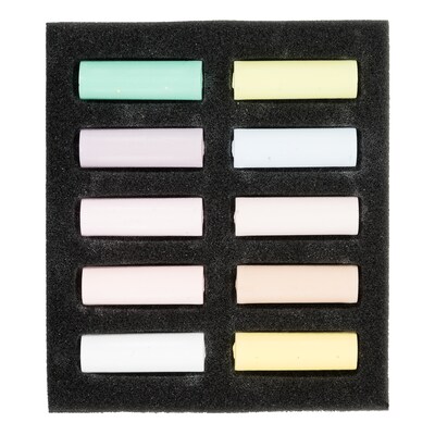 Rembrandt Soft Pastel Micro Sets, Assorted Colors, 10/Set (RBX31821001)