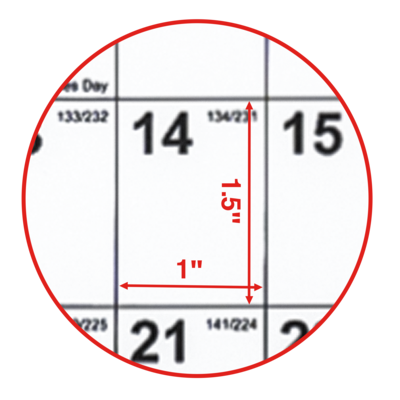 2026 Staples 48" x 32" Yearly Dry Erase Wall Calendar, Reversible, White/Red/Gray (ST58450-26)
