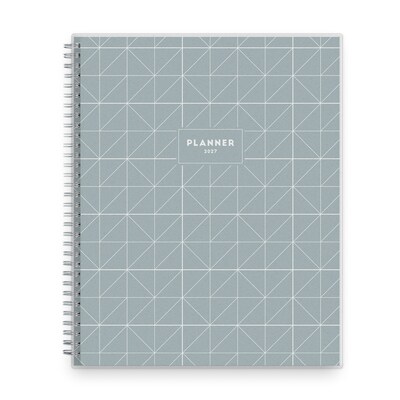 2027 Blue Sky 8.5 x 11 Weekly & Monthly Planner, Gray (161003)