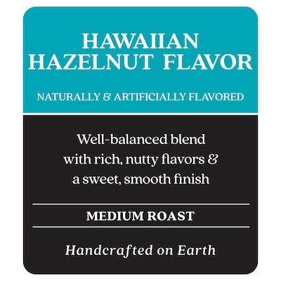 Copper Moon Coffee Hawaiian Hazelnut Beans Coffee, Medium Roast, 32 oz. (260286)