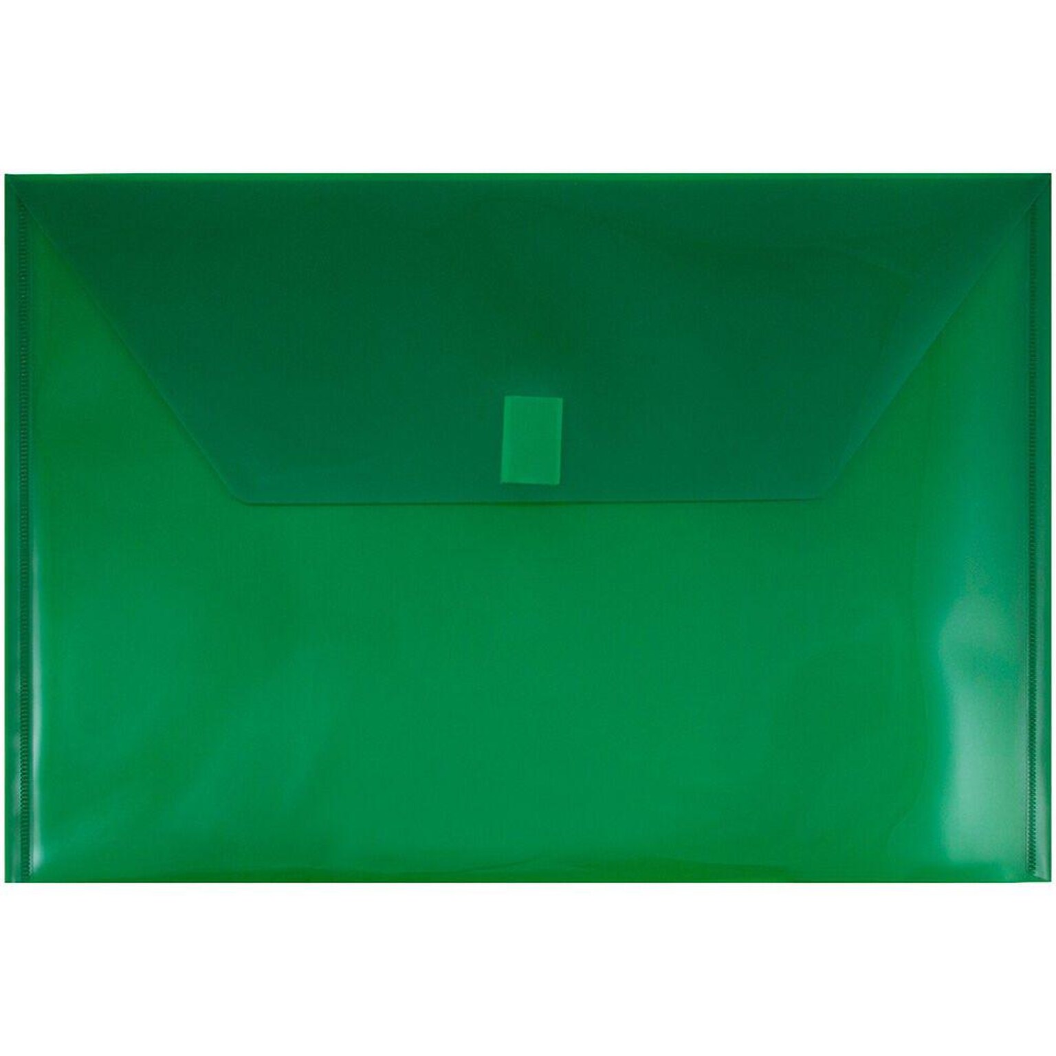 JAM Paper Premium Plastic Document File, Legal, Green, 3/Pack (235827783X3)