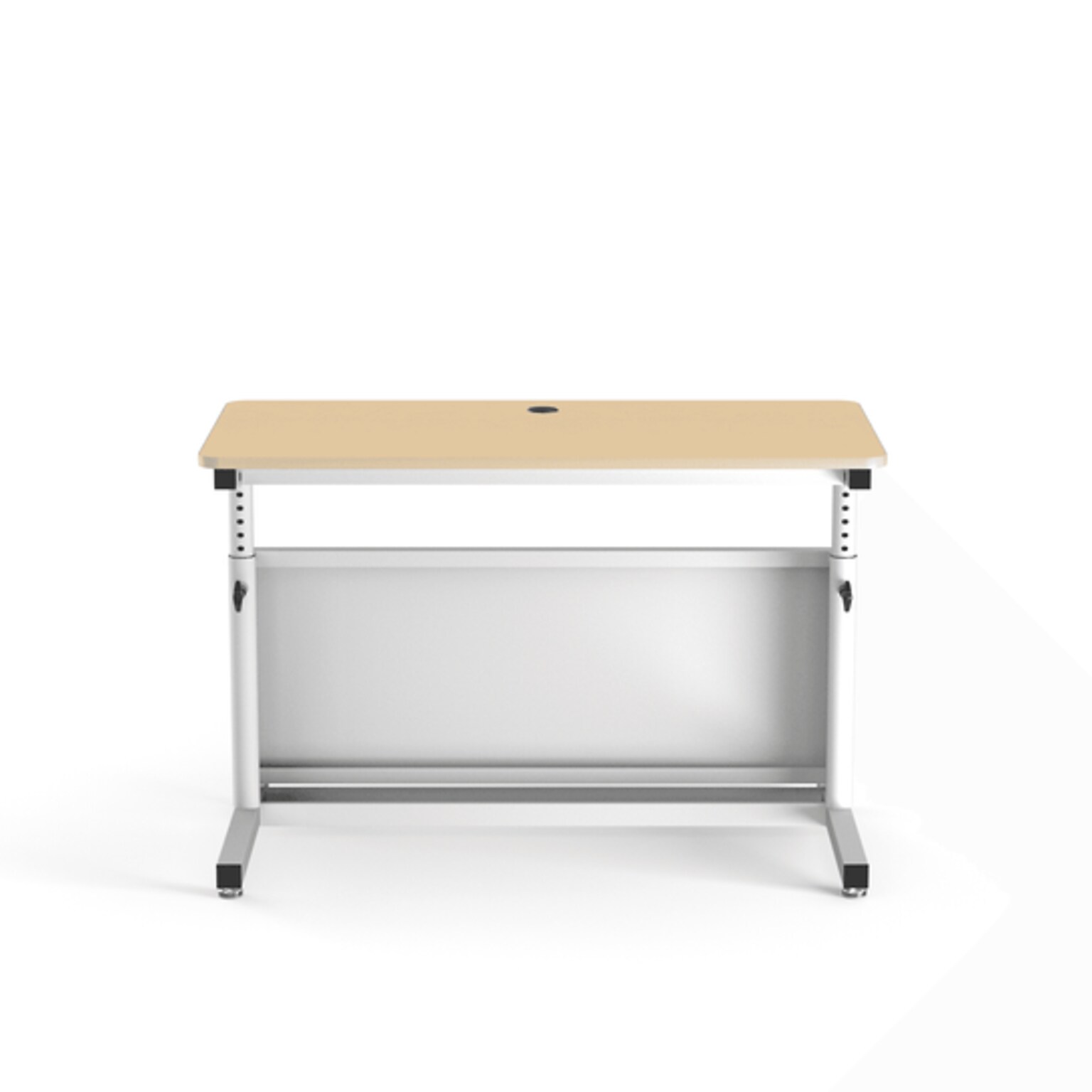 VersaDesk Deluxe 48W Manual Adjustable Standing Computer Table, Maple/White (CTL4824-WM)