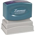 Xstamper® Pre-Inked Endorsement Stamp; 1x2, Up to 7 Lines
