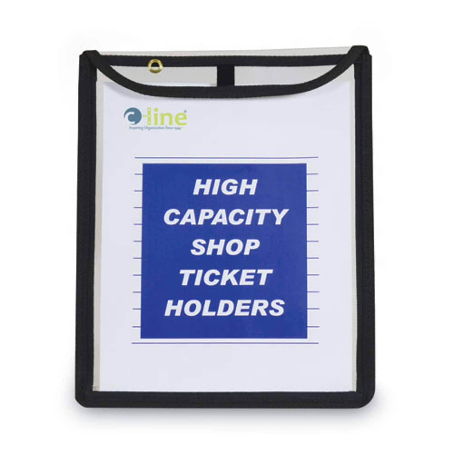 C-Line Job Ticket Holder, 9 x 12, Clear with Black Edges (39912)