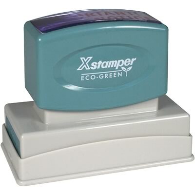 Xstamper® Pre-inked Large Business Address/Notary Stamp; 7/8 x 2 3/4, Up to 6 Lines