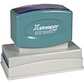Xstamper® Pre-inked Large Business Address/Notary Stamp; 7/8 x 2 3/4, Up to 6 Lines