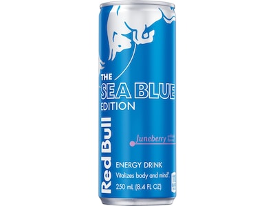 Red Bull Sea Blue Edition Juneberry Energy Drink, 8.4 oz., 24 Cans/Carton (RB242559)