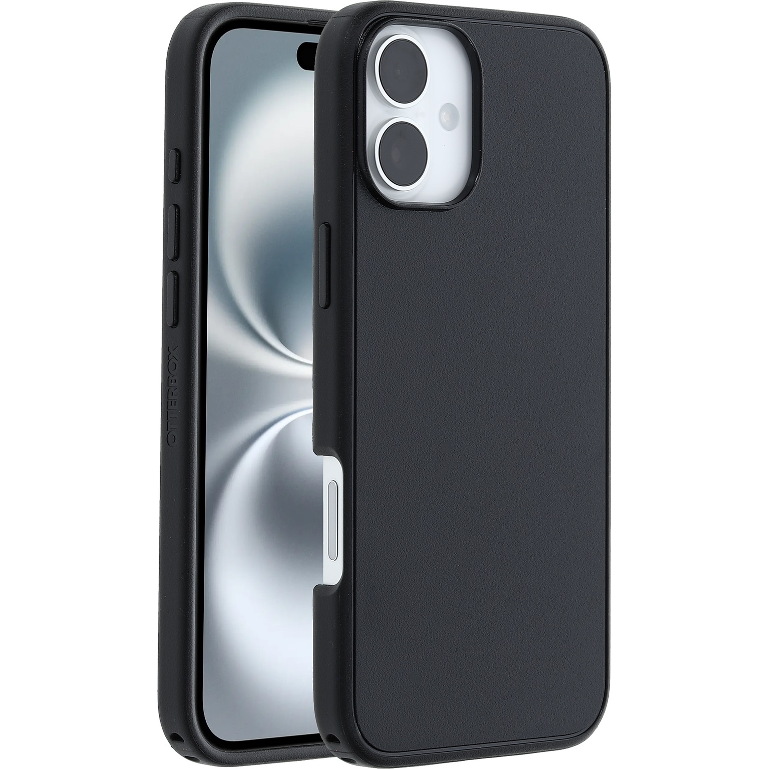 OtterBox Symmetry Series MagSafe Phone Case for iPhone 16 Plus, Shock Absorbing, Black (77-99669)