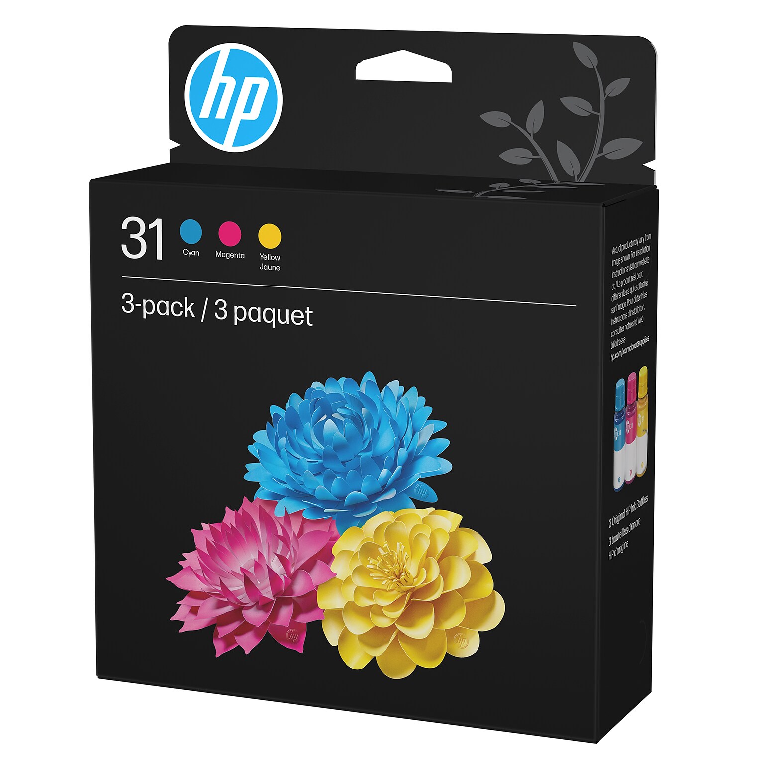 HP 31 Cyan/Magenta/Yellow Standard Yield Ink Cartridge Refill (9C228AN)
