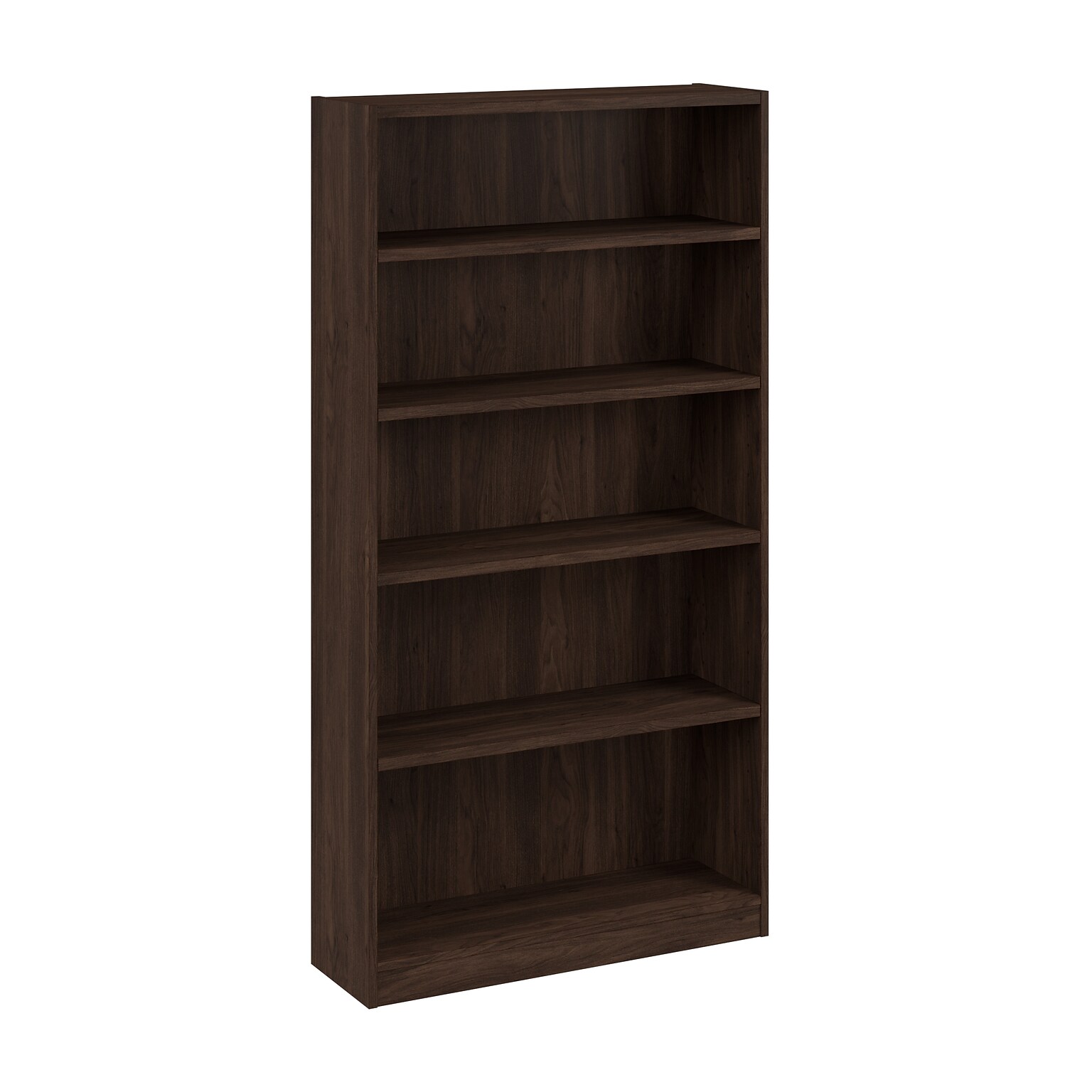 Bush Business Furniture Vista Tall 5 Shelf Bookcase, Black Walnut (VSB12453-Z)