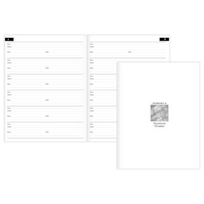 2026 AT-A-GLANCE Executive 8.75" x 6.5" Weekly & Monthly Appointment Book Refill, White/Black (70-908-10-26)
