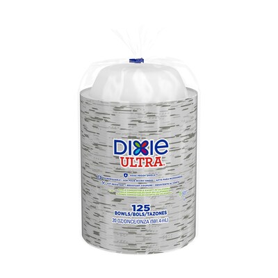 Dixie Ultra Pathways Heavy-Weight Paper Bowls, 20 oz., 125/Pack (SX20PATH)