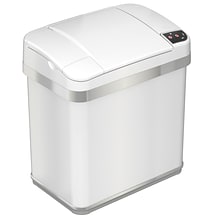 iTouchless Automatic Touchless Sensor Indoor Trash Can, 2.5 Gallon, White (MT02SW)