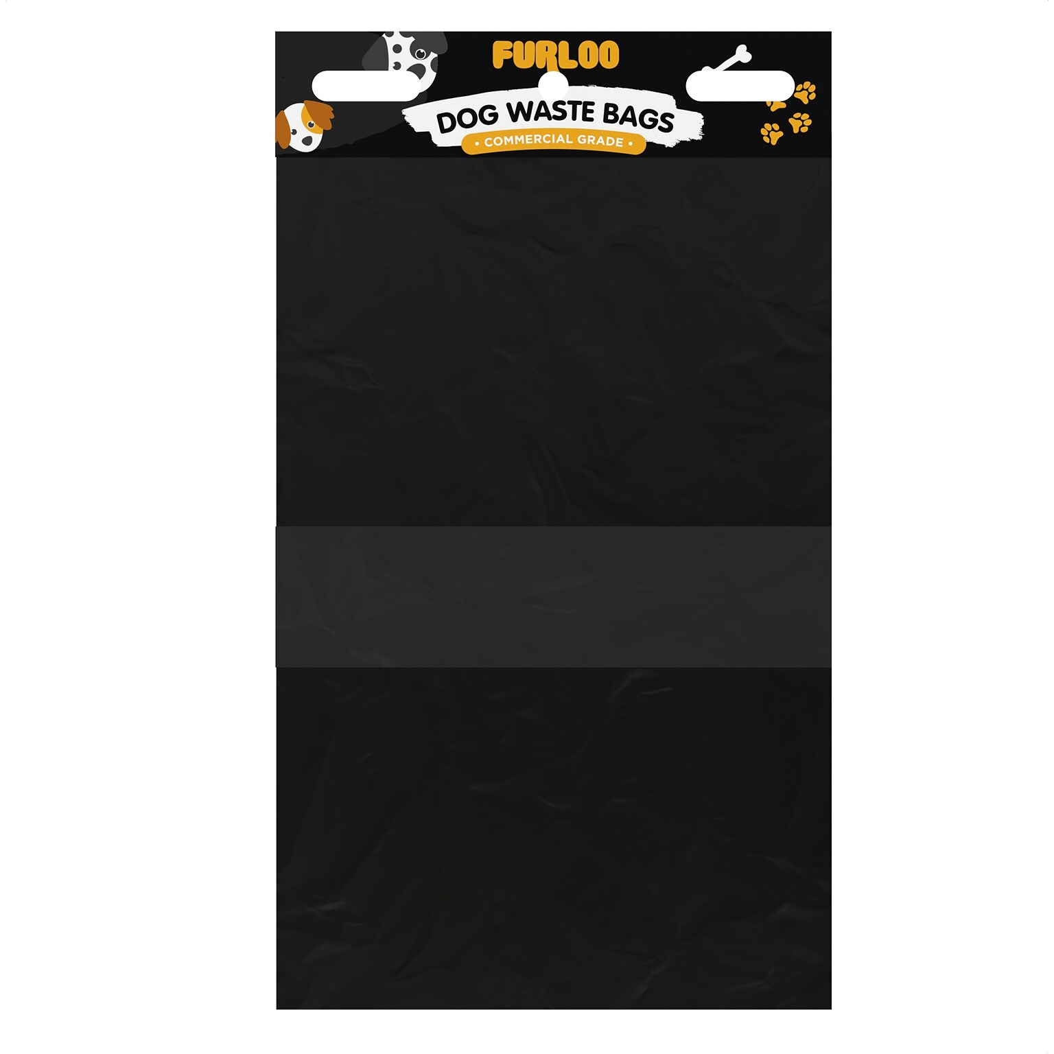 Furloo Heavy Duty Pet Waste Disposal Bags, 2 Gallons, Black, 1000 Total Bags (FLO21-10)