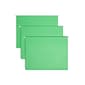 Smead Hanging File Folders, 1/5-Cut Adjustable Tab, Letter Size, Green, 25/Box (64061)