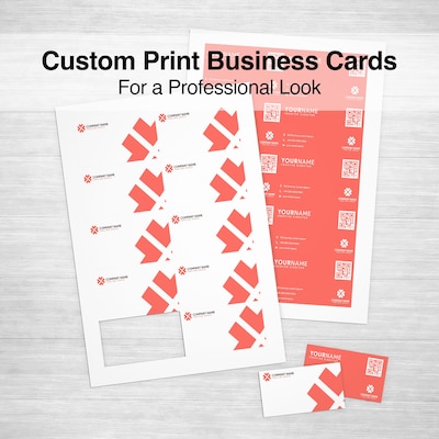 3.5 x 2 matte white, printable business cards, 10 sheets (100 cards) – My  Supplies Source