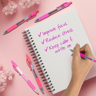 Pilot G2 Pinks Pinks Retractable Gel Pen, Fine Point, 0.7mm, Assorted Ink, 5/Pack (XPO30001)