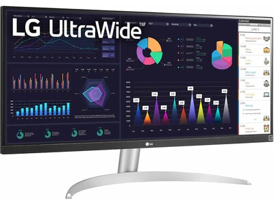LG UltraWide 29" 100 Hz LCD Monitor, White/Silver Pearl (29BQ650-W)