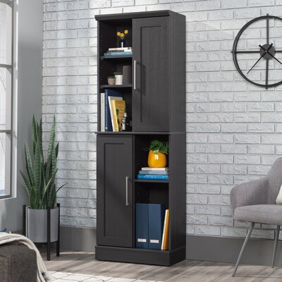 Sauder HomePlus 71H Storage Cabinet with 6 Shelves, Raven Oak (435131)