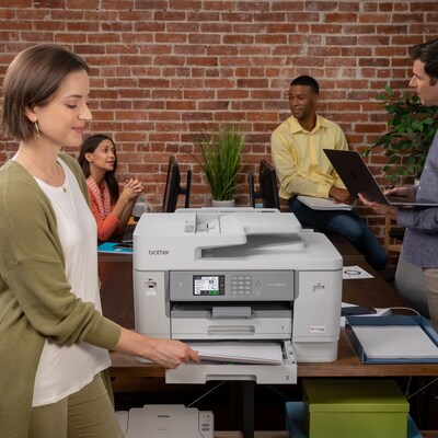 Brother INKvestment Tank MFC-J6955DW Wireless Color Inkjet Printer, All-In-One Supertank, Print, Scan, Copy, Fax