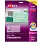 Avery Easy Peel Laser Shipping Labels, 2 x 4, Clear, 10 Labels/Sheet, 10 Sheets/Pack (15663)