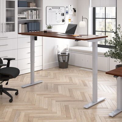 Bush Business Furniture Move 40 Series 72W Electric Height Adjustable Standing Desk, Hansen Cherry/