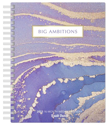 2023 Brush Dance Big Ambitions 6.9 x 9.8 Weekly Karma Planner, Multicolor (9781975454555)
