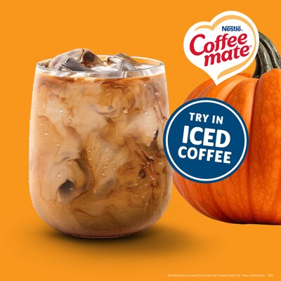 Coffee mate Creamer Pumpkin Spice Liquid Creamer, 18.7 oz., 50/Box (NES75520)