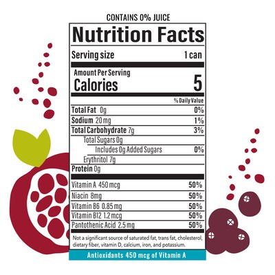 Bubbl'r Antioxidant Pomegranate Acai Refresh'r Flavored Sparkling Water, 12 oz., 12 Cans/Pack (WIC39920)