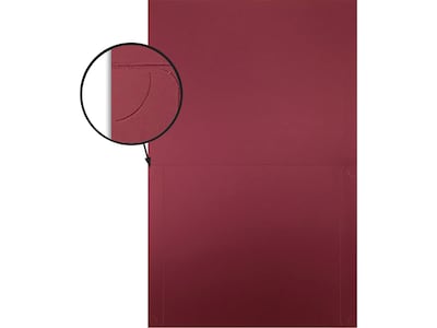 Better Office Certificate Holders, 8.75" x 11.25", Crimson Red/Gold, 25/Pack (65253-25PK)