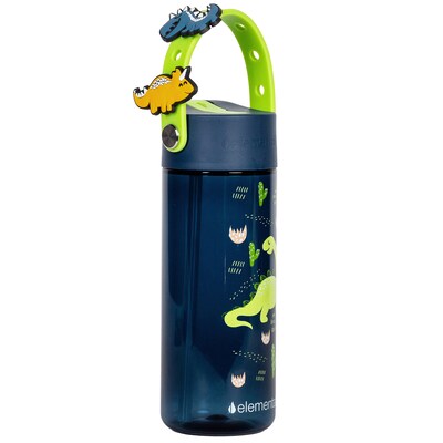 Elemental Splash Charm Plastic Water Bottle, 18 oz., Dinosaur (EMLETR18DF30C)